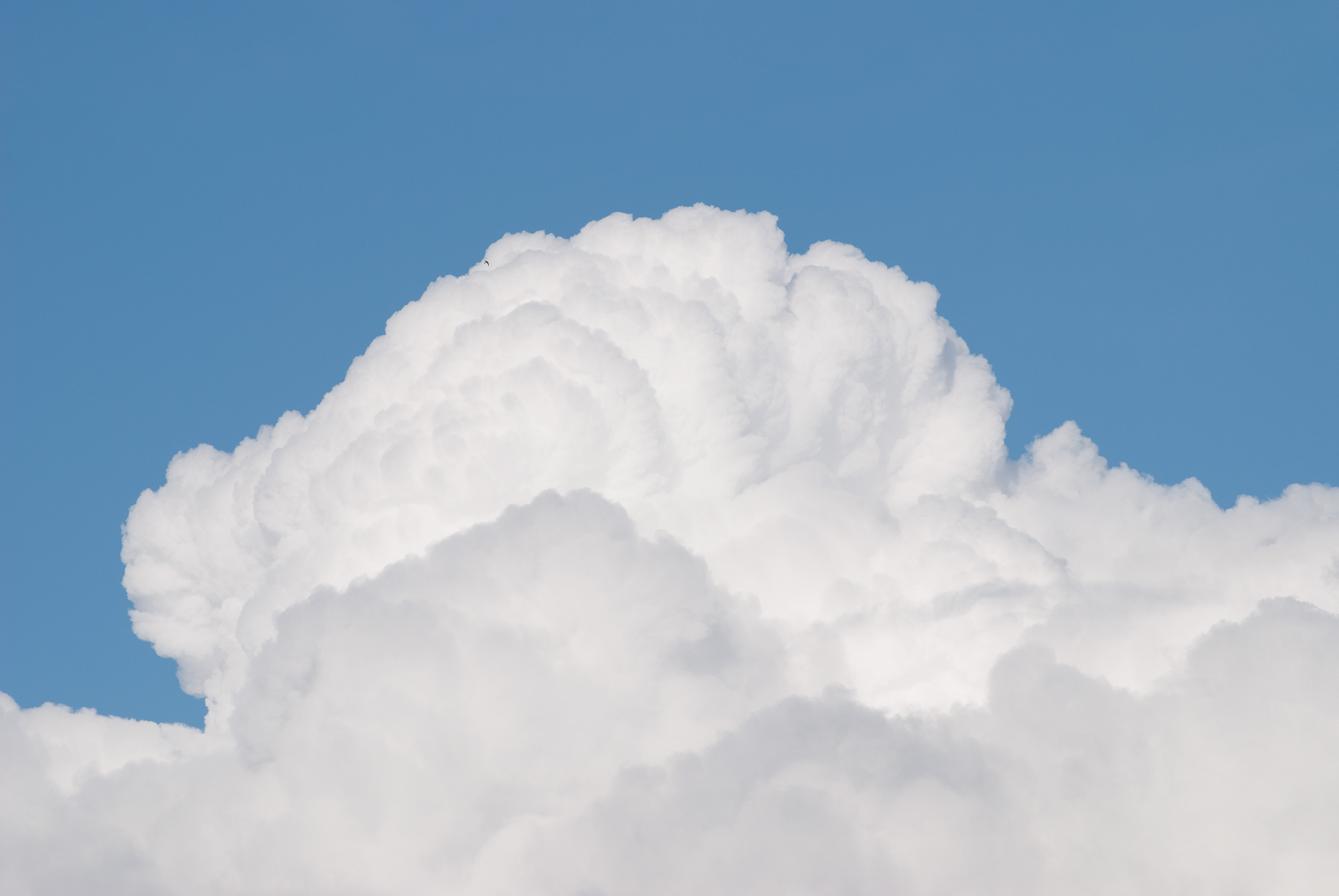 Wolkenhimmel über dem Flugplatz Borken-Hoxfeld